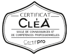 Logo certificat CléA - Certif'pro