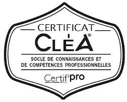 Logo certificat CléA - Certif'pro